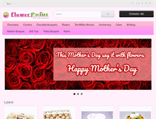 Tablet Screenshot of floristinindia.com